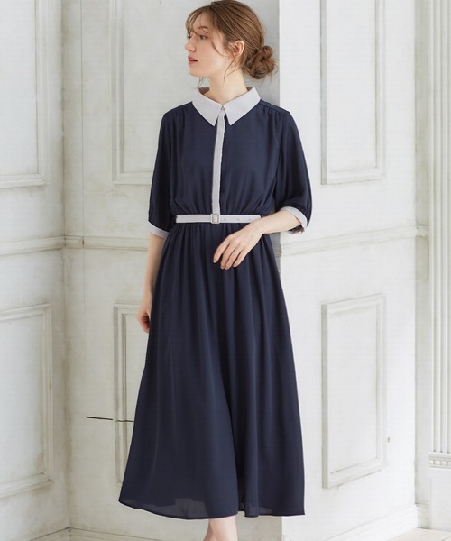 Honeys（ハニーズ）の「衿付ワンピース（ワンピース）」 - WEAR