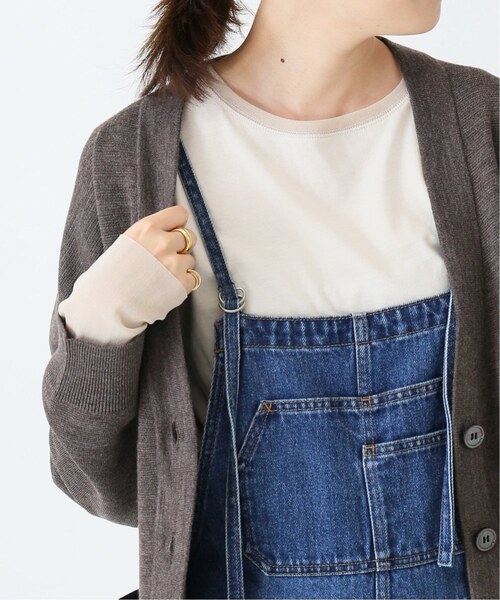 SLOBE IENA（スローブイエナ）の「《追加2》レイヤードスリーブロンTEE◆（Tシャツ/カットソー・レディース・ホワイト/ナチュラル/ブルー系その他・FREE）」の2枚目の写真