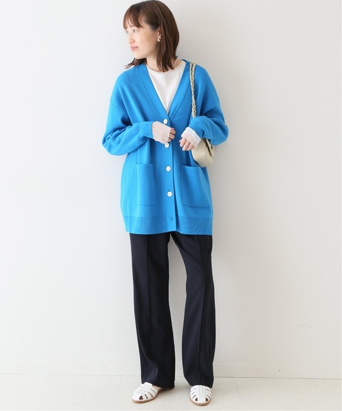 SLOBE IENA（スローブイエナ）の「《追加2》レイヤードスリーブロンTEE◆（Tシャツ/カットソー・レディース・ホワイト/ナチュラル/ブルー系その他・FREE）」の13枚目の写真