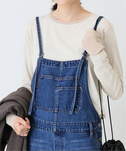 SLOBE IENA（スローブイエナ）の「《追加2》レイヤードスリーブロンTEE◆（Tシャツ/カットソー・レディース・ホワイト/ナチュラル/ブルー系その他・FREE）」の5枚目の写真