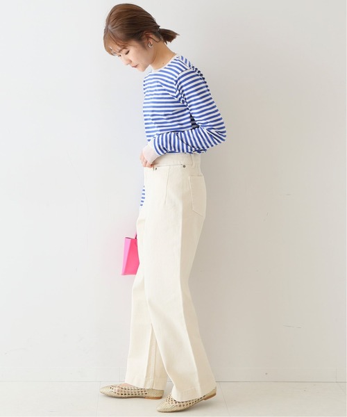 SLOBE IENA（スローブイエナ）の「《追加2》レイヤードスリーブロンTEE◆（Tシャツ/カットソー・レディース・ホワイト/ナチュラル/ブルー系その他・FREE）」の10枚目の写真