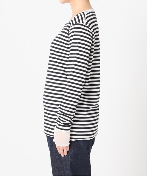 SLOBE IENA（スローブイエナ）の「《追加2》レイヤードスリーブロンTEE◆（Tシャツ/カットソー・レディース・ホワイト/ナチュラル/ブルー系その他・FREE）」の20枚目の写真