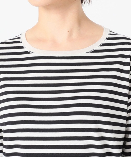 SLOBE IENA（スローブイエナ）の「《追加2》レイヤードスリーブロンTEE◆（Tシャツ/カットソー・レディース・ホワイト/ナチュラル/ブルー系その他・FREE）」の16枚目の写真