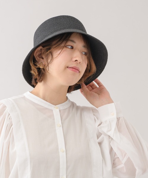 KATHARINE ROSS（キャサリンロス）の「【KATHARINE ROSS】ペーパーブレードバケットハット WEB限定（ハット・レディース・ブラック/ベージュ/アイボリー・MEDIUM）」の5枚目の写真