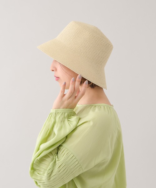 KATHARINE ROSS（キャサリンロス）の「【KATHARINE ROSS】ペーパーブレードバケットハット WEB限定（ハット・レディース・ブラック/ベージュ/アイボリー・MEDIUM）」の8枚目の写真