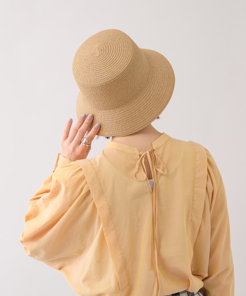 KATHARINE ROSS（キャサリンロス）の「【KATHARINE ROSS】ペーパーブレードバケットハット WEB限定（ハット・レディース・ブラック/ベージュ/アイボリー・MEDIUM）」の17枚目の写真