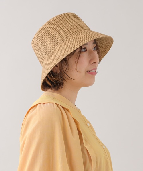 KATHARINE ROSS（キャサリンロス）の「【KATHARINE ROSS】ペーパーブレードバケットハット WEB限定（ハット・レディース・ブラック/ベージュ/アイボリー・MEDIUM）」の6枚目の写真