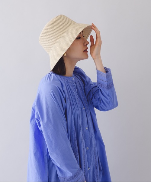 KATHARINE ROSS（キャサリンロス）の「【KATHARINE ROSS】ペーパーブレードバケットハット WEB限定（ハット・レディース・ブラック/ベージュ/アイボリー・MEDIUM）」の22枚目の写真