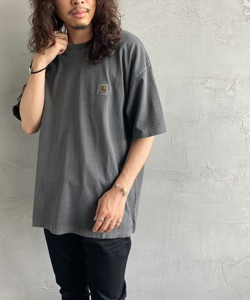 Carhartt WIP（カーハートダブリューアイピー）の「[carhartt WIP/カーハートダブリューアイピー]  NELSON ワンポイントロゴＴシャツ（Tシャツ/カットソー・レディース・ブラック/パープル/ナチュラル・M/L）」の4枚目の写真
