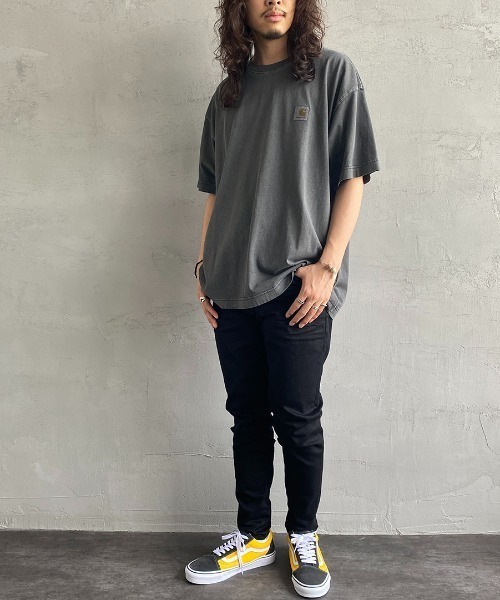 Carhartt WIP（カーハートダブリューアイピー）の「[carhartt WIP/カーハートダブリューアイピー]  NELSON ワンポイントロゴＴシャツ（Tシャツ/カットソー・レディース・ブラック/パープル/ナチュラル・M/L）」の15枚目の写真