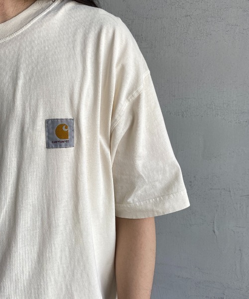 Carhartt WIP（カーハートダブリューアイピー）の「[carhartt WIP/カーハートダブリューアイピー]  NELSON ワンポイントロゴＴシャツ（Tシャツ/カットソー・レディース・ブラック/パープル/ナチュラル・M/L）」の6枚目の写真