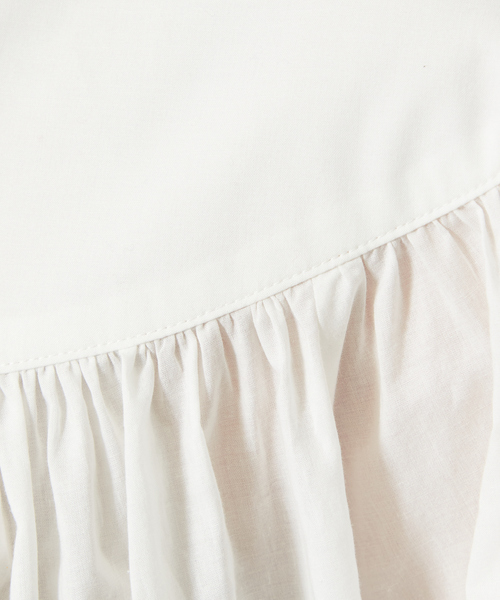 qualite（カリテ）の「ローンギャザーパフブラウス（シャツ/ブラウス・レディース・オフホワイト/ライトブルー/ネイビー・フリー）」の16枚目の写真