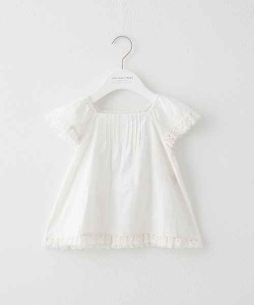 CIAOPANIC TYPY(チャオパニックティピー)の「【KIDS】indiaコットンレースチュニックブラウス(シャツ/ブラウス・キッズ・ホワイト/ブラック・MEDIUM/LARGE/XX-LARGE/X-LARGE/SMALL)」の5枚目の写真