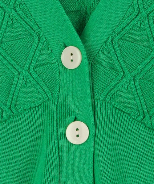 ADAM ET ROPE'（アダムエロペ）の「【一部直営店舗・WEB限定】クロシェライン2WAYベスト（ベスト・レディース・グリーン/オフホワイト/ブラック・FREE）」の13枚目の写真