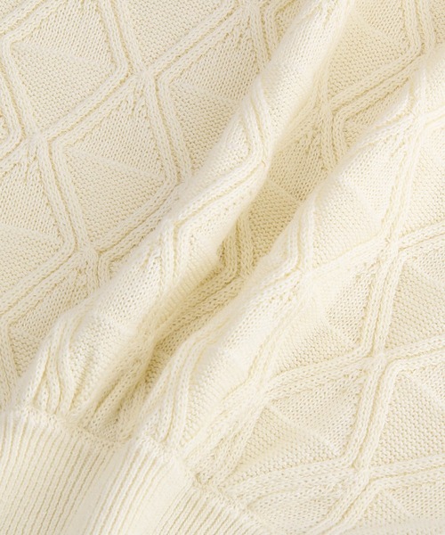 ADAM ET ROPE'（アダムエロペ）の「【一部直営店舗・WEB限定】クロシェライン2WAYベスト（ベスト・レディース・グリーン/オフホワイト/ブラック・FREE）」の18枚目の写真