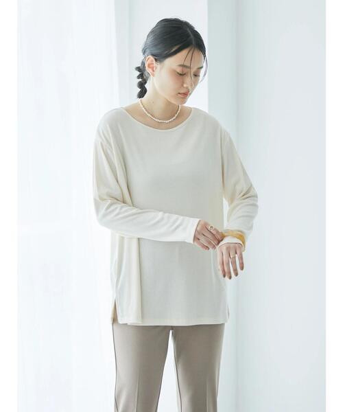 AMERICAN HOLIC（アメリカンホリック）の「SET リブカットプルオーバー+メッシュベスト（Tシャツ/カットソー・レディース・ベージュ/ブラック・L/M）」の22枚目の写真