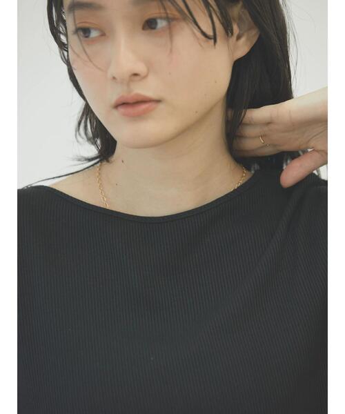 AMERICAN HOLIC（アメリカンホリック）の「SET リブカットプルオーバー+メッシュベスト（Tシャツ/カットソー・レディース・ベージュ/ブラック・L/M）」の7枚目の写真