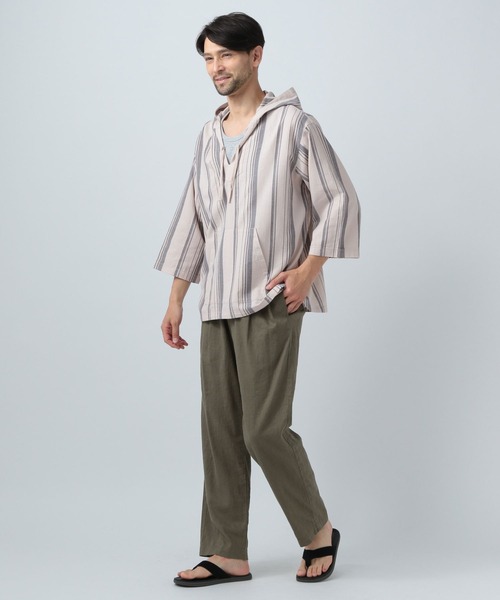SUNNY SPORTS(サニースポーツ)の「【SUNNY SPORTS×BAYFLOW】メキシカンパーカ(パーカー・メンズ・ネイビー/ベージュ・MEDIUM/LARGE)」の3枚目の写真