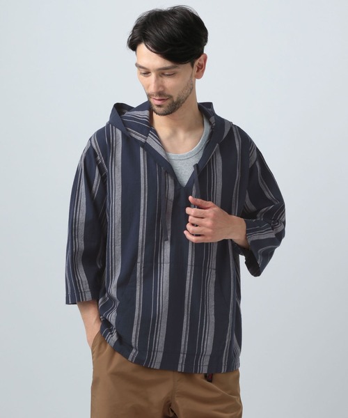 SUNNY SPORTS(サニースポーツ)の「【SUNNY SPORTS×BAYFLOW】メキシカンパーカ(パーカー・メンズ・ネイビー/ベージュ・MEDIUM/LARGE)」の5枚目の写真