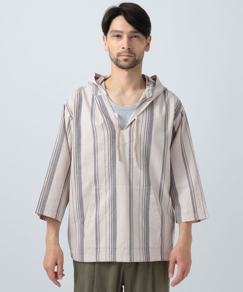 SUNNY SPORTS(サニースポーツ)の「【SUNNY SPORTS×BAYFLOW】メキシカンパーカ(パーカー・メンズ・ネイビー/ベージュ・MEDIUM/LARGE)」の6枚目の写真