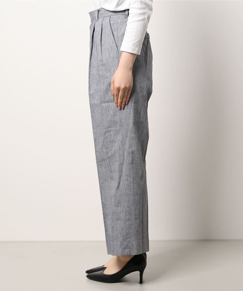 PICCIN（ピッチン）の「シャンブレーパンツ（その他パンツ・レディース・ベージュ/ネイビー・M）」の3枚目の写真