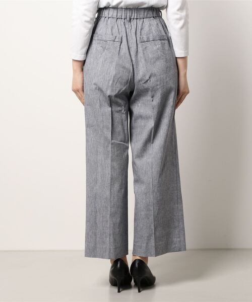 PICCIN（ピッチン）の「シャンブレーパンツ（その他パンツ・レディース・ベージュ/ネイビー・M）」の4枚目の写真