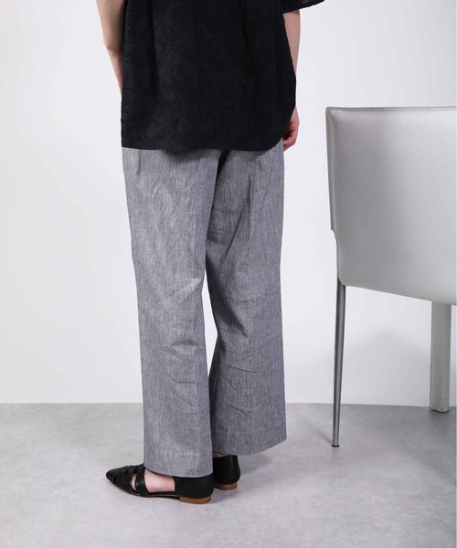 PICCIN（ピッチン）の「シャンブレーパンツ（その他パンツ・レディース・ベージュ/ネイビー・M）」の8枚目の写真