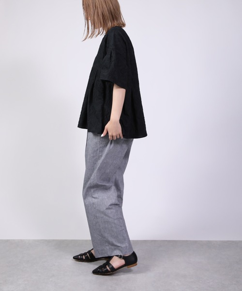 PICCIN（ピッチン）の「シャンブレーパンツ（その他パンツ・レディース・ベージュ/ネイビー・M）」の11枚目の写真