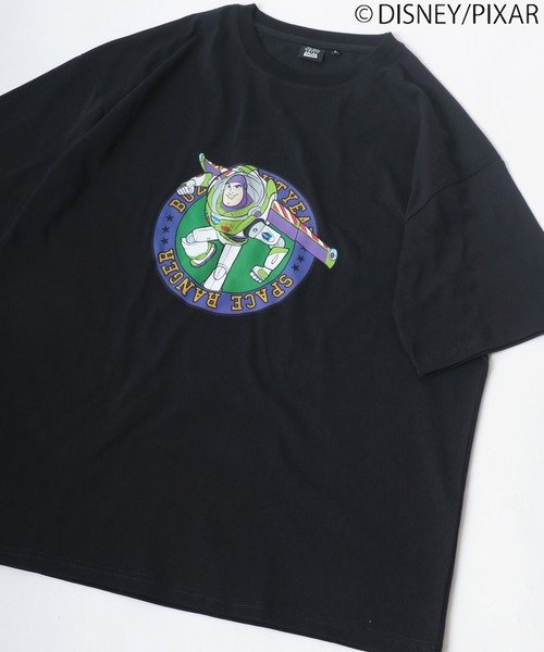Disney(ディズニー)の「TOY STORY/トイ・ストーリー イラスト キャラクター ラグラン Tシャツ(Tシャツ/カットソー・レディース・チャコールグレー/パープル/オフホワイト/オレンジ・M/L)」の2枚目の写真