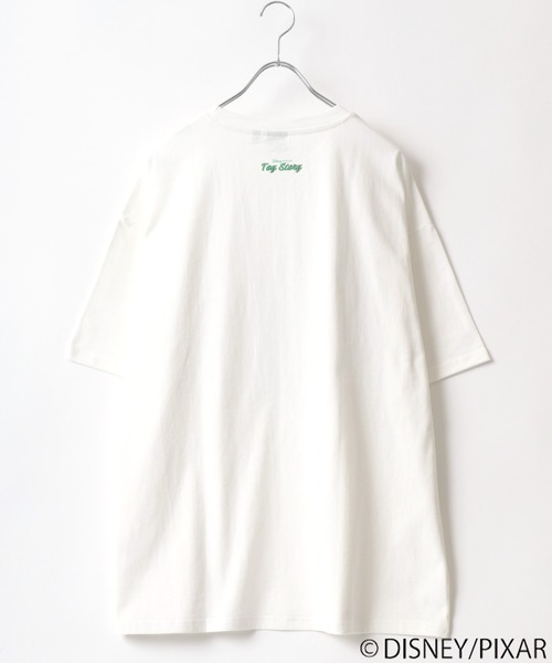 Disney(ディズニー)の「TOY STORY/トイ・ストーリー イラスト キャラクター ラグラン Tシャツ(Tシャツ/カットソー・レディース・チャコールグレー/パープル/オフホワイト/オレンジ・M/L)」の9枚目の写真