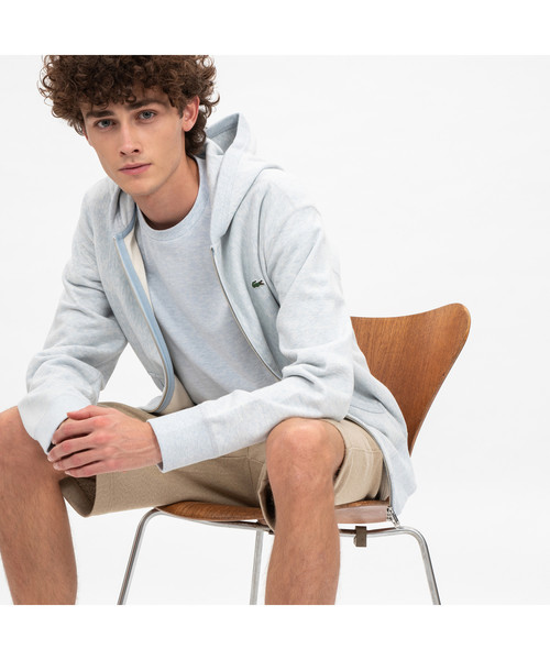 LACOSTE�i���R�X�e�j�́u���Q�� �v���~�A�� �X�E�F�b�g�p�[�J�i�p�[�J�[�j�v�b���C�g�u���[