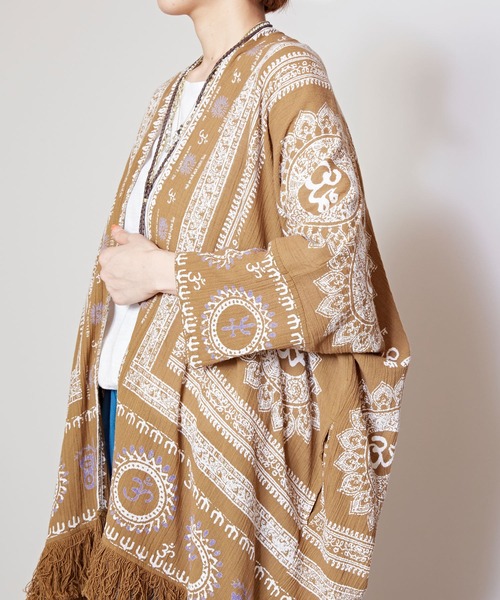 チャイハネ(チャイハネ)の「【チャイハネ】グルティラフリンジカーディガン(カーディガン/ボレロ・レディース・パープル/ネイビー/グレー/オフホワイト/ブラウン/ブラック×ホワイト/ホワイト系その他/カーキ/ブルー・FREE)」の21枚目の写真