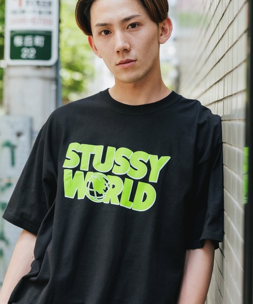 STUSSY(ステューシー)の「STUSSY/ステューシー STUSSY WORLD TEE 半袖Tシャツ(Tシャツ/カットソー・メンズ・ネイビー/ブラック・M/L/XL)」の16枚目の写真