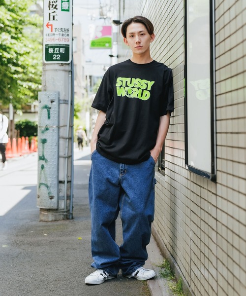 STUSSY(ステューシー)の「STUSSY/ステューシー STUSSY WORLD TEE 半袖Tシャツ(Tシャツ/カットソー・メンズ・ネイビー/ブラック・M/L/XL)」の19枚目の写真