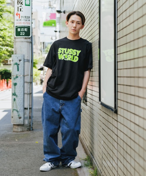 STUSSY(ステューシー)の「STUSSY/ステューシー STUSSY WORLD TEE 半袖Tシャツ(Tシャツ/カットソー・メンズ・ネイビー/ブラック・M/L/XL)」の20枚目の写真