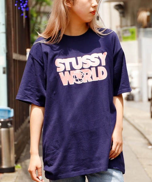 STUSSY(ステューシー)の「STUSSY/ステューシー STUSSY WORLD TEE 半袖Tシャツ(Tシャツ/カットソー・メンズ・ネイビー/ブラック・M/L/XL)」の18枚目の写真
