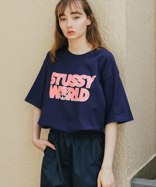STUSSY(ステューシー)の「STUSSY/ステューシー STUSSY WORLD TEE 半袖Tシャツ(Tシャツ/カットソー・メンズ・ネイビー/ブラック・M/L/XL)」の22枚目の写真