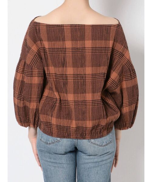 Ungrid(アングリッド)の「チェックボリュームブラウス(シャツ/ブラウス・レディース・ブラック/ダークオレンジ・FREE)」の14枚目の写真
