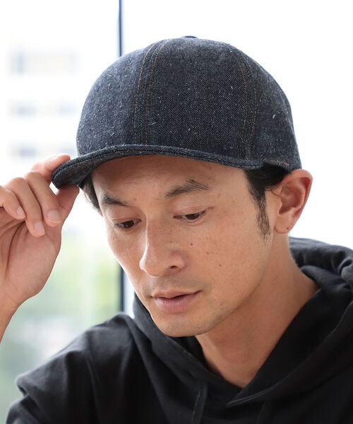 B:MING by BEAMS（ビーミングバイビームス）の「B:MING by BEAMS / デニムライク ベースボールキャップ（キャップ・メンズ・ライトインディゴブルー/インディゴブルー・FREE）」の4枚目の写真