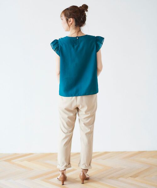 le.coeur blanc（ルクールブラン）の「ツイストヘムイージーテーパードパンツ（その他パンツ・レディース・ベージュ/ラベンダー/ブラック・36/38）」の21枚目の写真