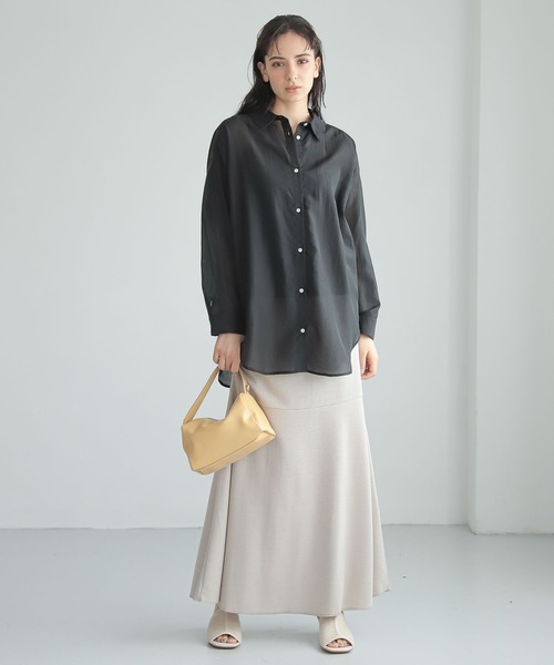 LAKOLE（ラコレ）の「サカリバフレアラインスカート / 352446（スカート・レディース・ブラック/サンドグレー/チャコール/グリーン・SMALL/MEDIUM）」の5枚目の写真