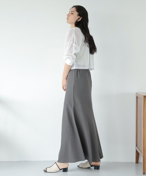 LAKOLE（ラコレ）の「サカリバフレアラインスカート / 352446（スカート・レディース・ブラック/サンドグレー/チャコール/グリーン・SMALL/MEDIUM）」の11枚目の写真
