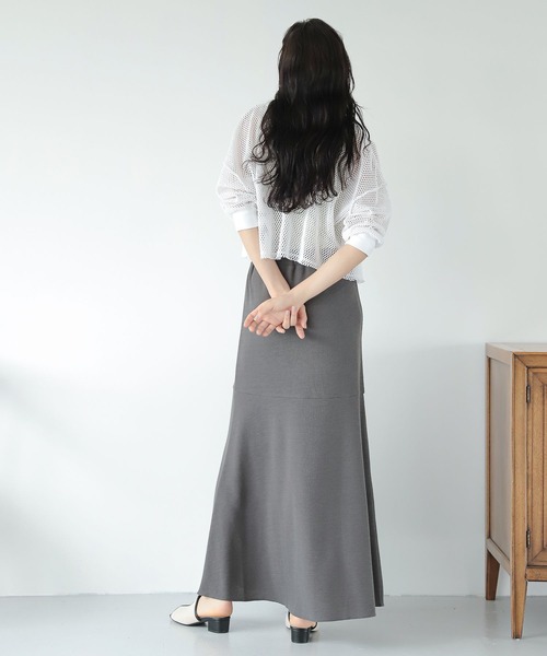 LAKOLE（ラコレ）の「サカリバフレアラインスカート / 352446（スカート・レディース・ブラック/サンドグレー/チャコール/グリーン・SMALL/MEDIUM）」の14枚目の写真
