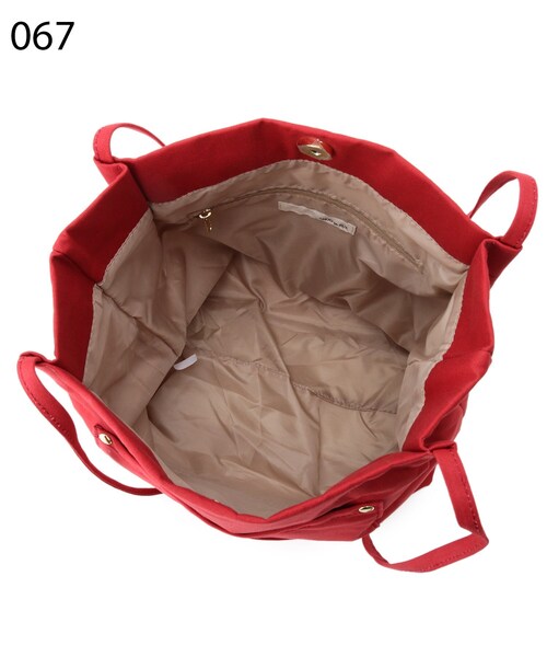 SHOO・LA・RUE（シューラルー）の「◆細ハンドルキャンバストート（トートバッグ・レディース・オレンジ/グレー系4/アイボリー系4・00）」の10枚目の写真