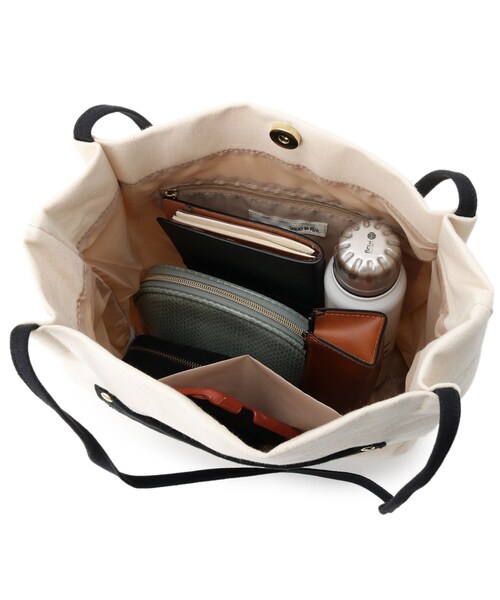 SHOO・LA・RUE（シューラルー）の「◆細ハンドルキャンバストート（トートバッグ・レディース・オレンジ/グレー系4/アイボリー系4・00）」の17枚目の写真