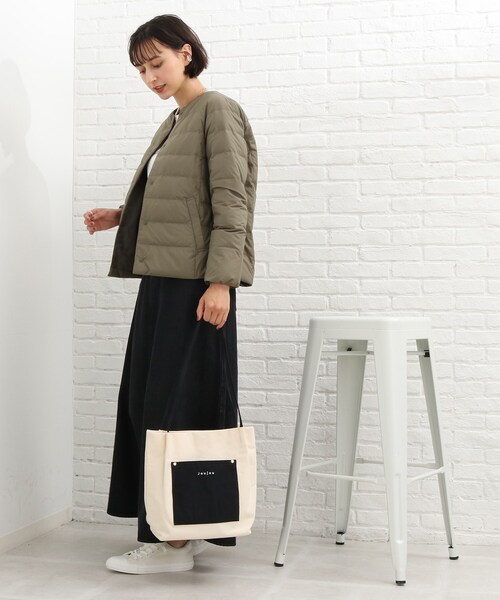 SHOO・LA・RUE（シューラルー）の「◆細ハンドルキャンバストート（トートバッグ・レディース・オレンジ/グレー系4/アイボリー系4・00）」の18枚目の写真