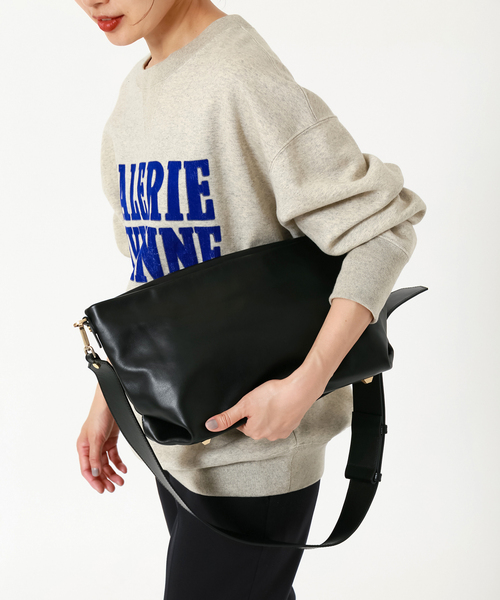 美品 ロリステッラ IENAショルダーバッグ GRACE ブラック レザー IENA（イエナ）の「【LORISTELLA/ロリステッラ】 GRACEショルダー