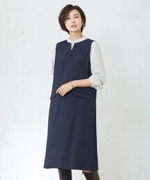 LANTECシャークスキン ジャンパースカート