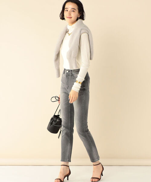 NOLLEY’S(ノーリーズ)の「【Healthy/ヘルシー】Citrus Highrise(デニムパンツ・レディース・インディゴブルー/チャコールグレー・24/22/23)」の8枚目の写真