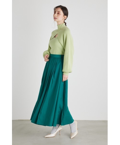 PRADA リブジャージースカート 22AW】新作 ストレッチジャージー ペンシルスカート◇プラダ